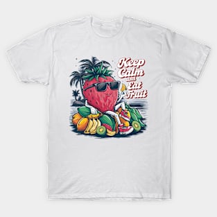 Keep Calm and Eat Fruit T-shirt T-Shirt